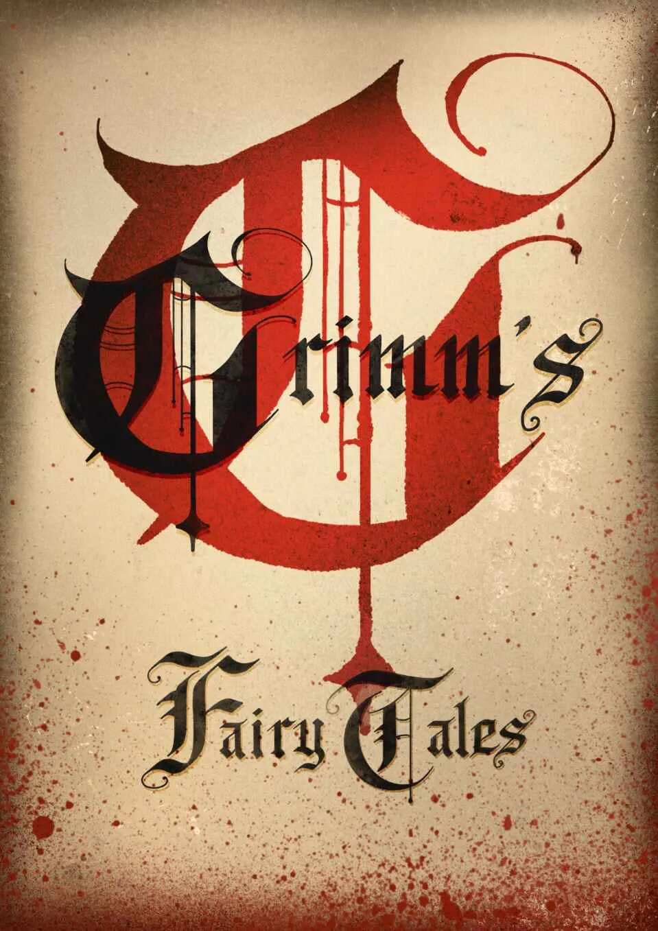 calligraphy hand lettering book cover Grimm drawn by Nesia