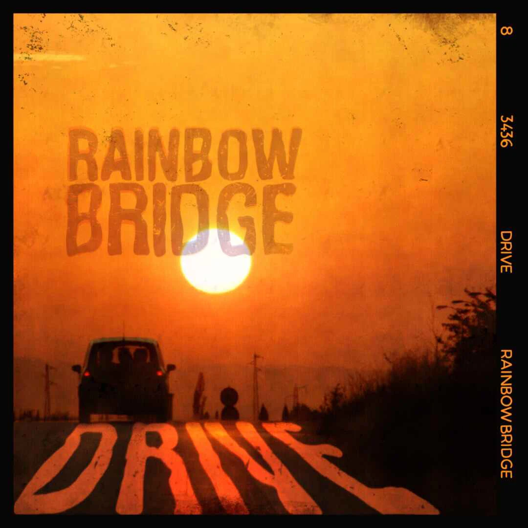 hand lettering and music album cover design for Rainbow Bridge by Nesia