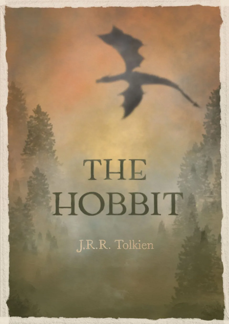 hand lettering and illustration The Hobbit book cover drawn by Nesia