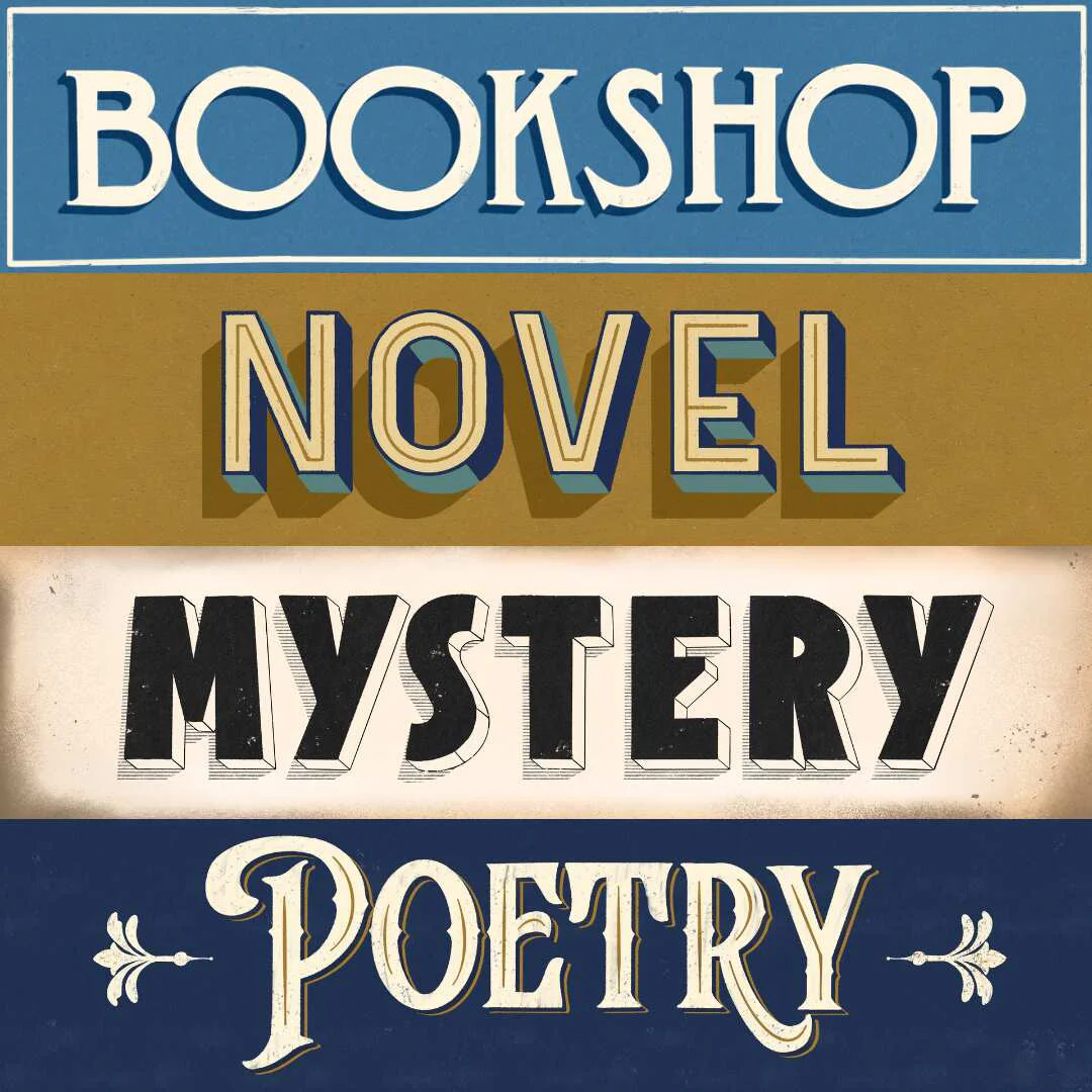 hand lettering sings and bookmarks painted by Nesia