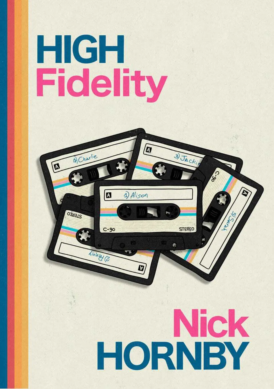 hand lettering, illustration High Fidelity book cover drawn by Nesia