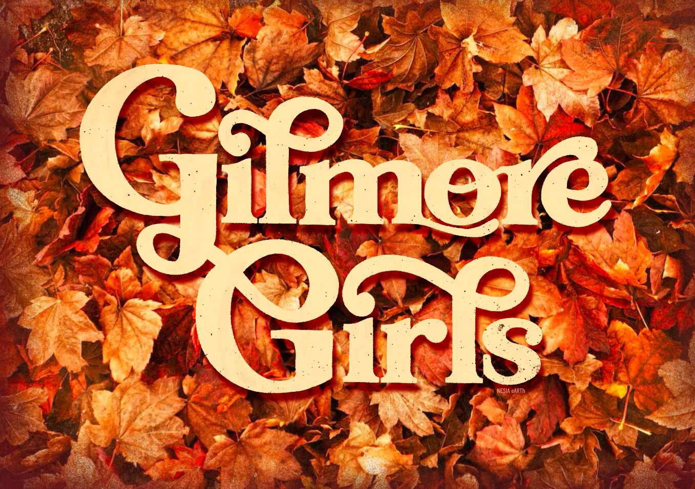 hand lettering Gilmore Girls TV Show title design drawn by Nesia
