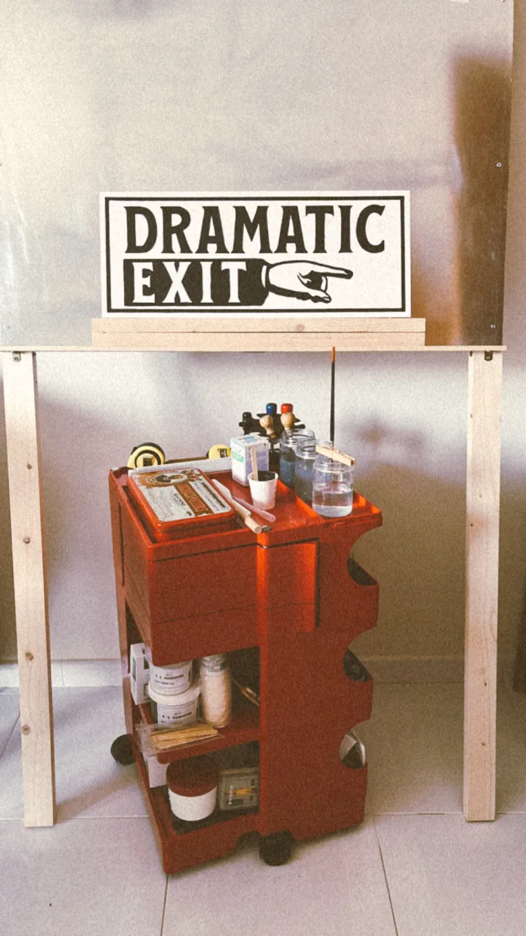 Hand painted sign made by Nesia